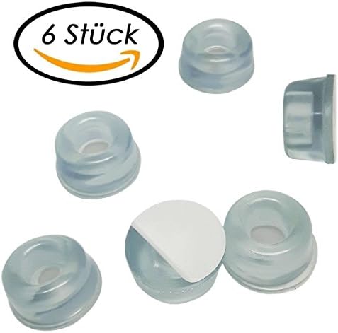 Allita Bump Stop Self Adhesive Wall Bumper Door Stop Baby/Child protection – German Manufacturer (Pack of 6)