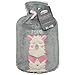 Produktbild Wärmflasche mit Vliesbezug Wärmflaschenbezug Flauschig Fashy 2 Liter Bettflasche Prosecco Gin Einhorn für Frau und Mädchen (Lama)
