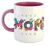 La Lady Store® MG004 Best Mom Ever Ceramic Printed Pink Coffee Mug | Special | Birthday | Anniversary | Mothers Day Gift for Mom | Mother | Mummy
