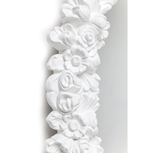 Kare 81144 Spiegel Fiorellino Möbel, Plastik, weiß, 5 x 74 x 94 cm - 3