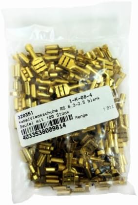 Vse 320351 Shoes RS 6,3-2,5 Blank Cables (Pack of 100)