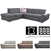 Produktbild Cavadore Ecksofa Bules mit Ottomane links / Großes Sofa im modernen Design mit verstellbaren Kopfteilen / 274 x 81 x 232 cm (BxHxT) / Kunstleder grau