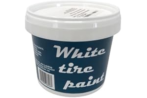 MOTORRAD BURCHARD Highway Hawk Motorrad-Reifenfarbe in weiß für 2 Reifen - 250 ml