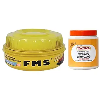 Luvik FMS carnauba car wax polish 230g and rubbing compound 200gram