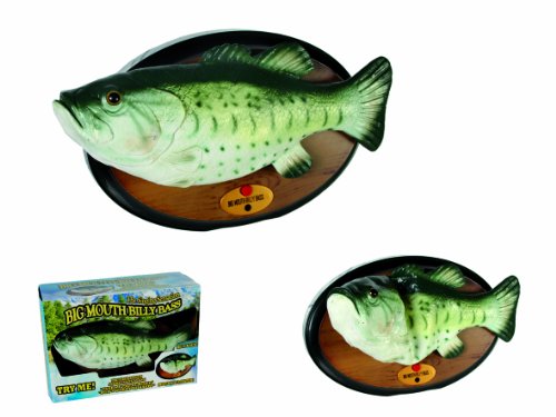 Out of the blue 61/4090 Singender Fisch mit Bewegung, Billy Bass, circa 28 cm für 4 Mignon AA Batterien - 2