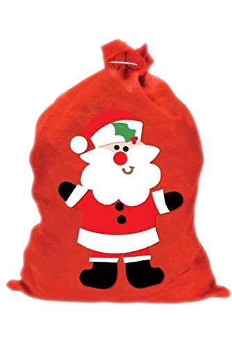 Preisvergleich Produktbild Weihnachtsmann Sack Rot 60cm X 50cm