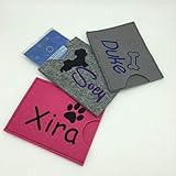  Bestickte Heimtierausweis Hund Impfpass Hülle Case Tasche aus Filz  Handarbeit  verschiedene Designs  verschiedene Filz und Garnfarben  Hundepass