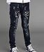 Tourwin New Chic Western Style Patch Rivet Pants Jeans For Boys