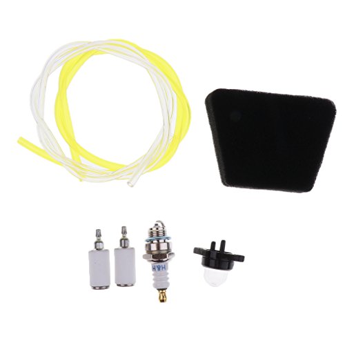 MagiDeal Kraftstofffilter Vorpumpball / Öl Schlauch Filter Zündkerze Ansaugstutzen Für POULAN Kettensäge - 4