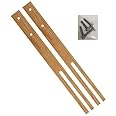 AQS INTERNATIONAL Multi Fit Pair Hardwood Headboard Legs Struts Slotted & Pre-Drilled + Screw 61cm