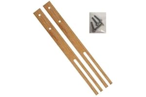 AQS INTERNATIONAL Multi Fit Pair Hardwood Headboard Legs Struts Slotted & Pre-Drilled + Screw 76cm
