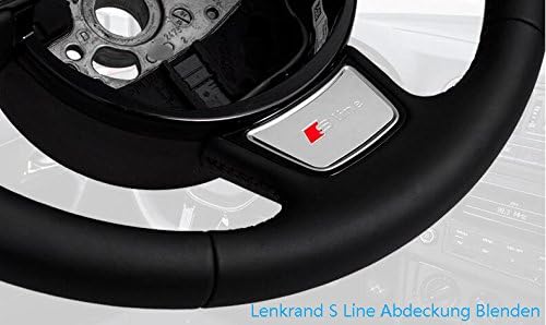 E268 S Line Steering Wheel Emblem Sign Badge Car 3D Sticker Car Sticker Applique A3 A4 A5 A6 Q3 Q5