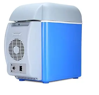 7.5L Mini Car Refrigerator Portable Thermoelectric Car Compact Fridge Freezer DC 12V Travel Home Electric Cooler and Warmer Durable Portable Cold Compact Fridge