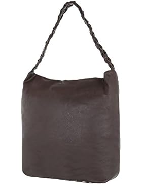 iTal-dEsiGn Damentasche Mittelgroße Shopper Tragetasche Schultertasche Kunstleder TA-F3551