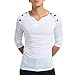 Produktbild ITISME TOPS Herren Herbst Pure Color Long Sleeved Pullover Verschluss Sweatshirts Top Bluse Neckholder Sommer Tank Oberteile Vest Schulterfrei Trägerlos Slim Fit Weste