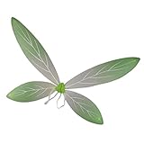 100% nuevo y de alta calidad MagiDeal ala de Hadas de Tela Forma de Mariposa/Ángel/Insectos Accesorio de Fiesta de Halloween para Adultos Niños Cosplay - Gradiente Verde, 90 x 56 cm