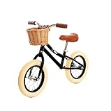 MUNDO PETIT - Vélo sans pédale pour Enfants de 2 à 6 Ans avec Panier Inclus (Negro)