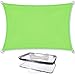 Sonnensegel Sonnenschutz Garten | UV-Schutz PES Polyester wasser-abweisend imprägniert | CelinaSun 0011679 | Rechteck 2 x 3 m hell-grau