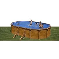 Piscina Gre Imitación Madera Maldivas 500x350x132 cm.