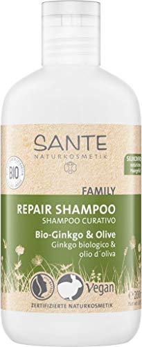 SANTE Naturkosmetik Shampooing réparateur au ginkgo bio et à l'huile d'olive