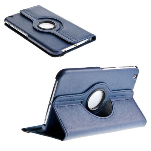 3in1 SET Tab3 8 0 360   Schutzh  lle   Folie   Pen Samsung Galaxy Tab 3 8 0 SM-T310 T311 T315 Tasche Etui  Dunkelblau 