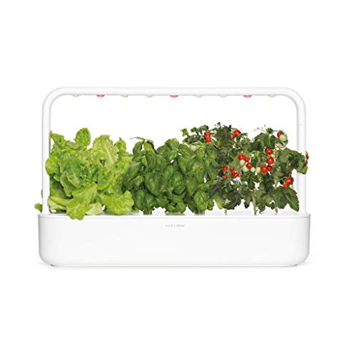 Click & Grow 9 Smart Garden 9 Jardinière d'Intérieur, Blanc, 62 x 18,4 x 39.6 cm