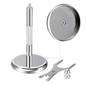 ACEVIVI Deluxe Chrome Razor and Brush Stands,Silver - Image 5
