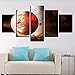 Produktbild Cczxfcc Abstrakte Gemälde Kunst Modulare 5 Stücke Universum Erde Planeten Bild Dekor Wohnzimmer Wand Hd Druckplakat Auf Leinwand -20X35/45/55Cm-Frame