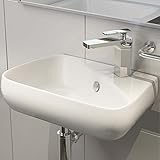 Qualitätsprodukt Waschbecken24 BxTxH: 45x27x15 CM KERAMIK AUFSATZBECKEN WASCHBECKEN WASCHTISCH WASCHSCHALE WANDMONTAGE GÄSTE WC H91