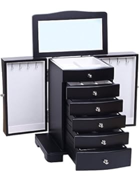 ROWLING Schmuckkoffer Holz Schmuckkästchen Schmuckschatulle Schmuckkasten