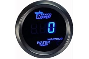ESUPPORT E Support 2" 52mm Medidor LED Azul Digital de Temperatura Calibre Instrumento del Agua del Motor del Coche