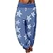 Produktbild Luckycat Damen Pumphose Haremshose Blumenmuster Baggy Harem Stil Sommerhose Aladinhose Yogahose Ballonhose Lange Hose