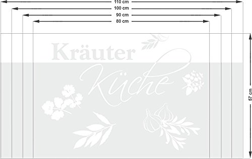 Graz Design 980070_110x57 Fensterfolie Glasdekor Aufkleber Sichtschutz Küche Kräuter Spruch (Größe=110x57cm) - 2
