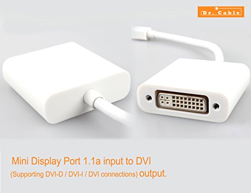 Act – HQ Full HD 1080p Mini Displayport (miniDP) auf DVI Adapterkabel | Zertifiziert | 24K vergoldete Kontakte | PC und APPLE / iMac, Mac, MacBookPro, MacBookAir - 6