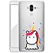 Produktbild TPU Handyhülle für dein Huawei Mate 9 Made In Germany Hülle mit Motiv und Optimalen Schutz Silikon Tasche Case Cover Schutzhülle für Dein Huawei Mate 9 - Einhorn bunte Haare