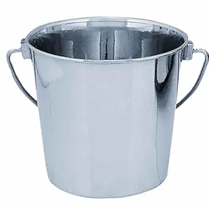 QT Dog Round Stainless Steel Bucket, 6 quart