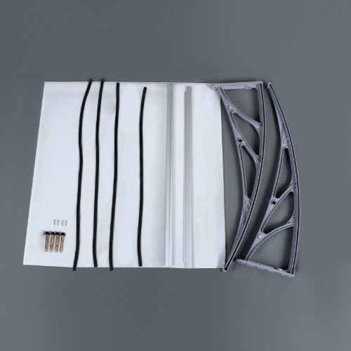 Songmics 125 x 75 cm Vordach Überdachung Transparentes 3 mm GVH128 - 7