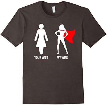 Your Wife My Wife - Superhero Woman Edition T-shirt Male Large Asphalt