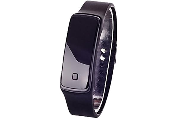 13 färger kvinnor flickor rektangel sport digital armbandsur silikonrem LED elektroniskt armbandsur