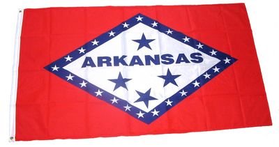 Preisvergleich Produktbild Flagge Fahne USA - Arkansas 90 x 150 cm FLAGGENMAE®