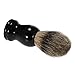 Anself Professional Pure Badger Hair Shaving Brush Resin Handle Barber Salon Men Facial Beard Cleaning Appliance Shave Tool Shaving Razor Brush