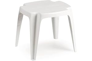 IPAE PROGARDEN Ipae-progarden M257729 - Mesa Auxiliar Solid Blanca