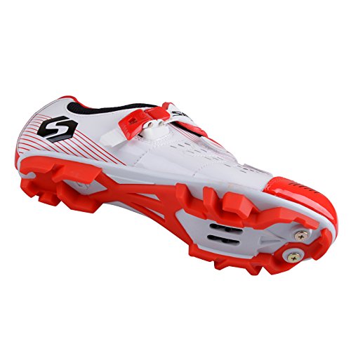 Herren/Mann Professionelle MTB Mountainbike Fahrrad schuhe Radsportschuhe (Wählen Sie eine Größe mehr als üblich) - 4