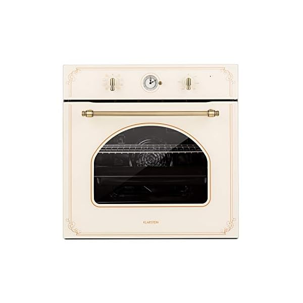 Klarstein Victoria Einbaubackofen Retro-Design 9 Funktionen 50-250°C schwarz