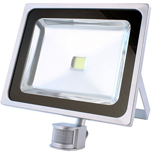 Preisvergleich Produktbild High Power LED-Lampe, LED Strahler, Arbeitsleuchte, 50 Watt mit Infrarot Bewegungsmelder