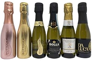 BOLLA, BOTTEGA, DA LUCA, GALANTI, GANCIA A collection of 6 x 20cl Prosecco including Bolla, Bottega Gold, Bottega Rose, Bottega Poeti, Da Luca, Galanti brought to you by the Easy Wine Shop