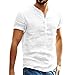 Produktbild Dasongff Leinenshirt Herren Tshirts Sommer Baggy Baumwolle Leinen Einfarbig Kurzarm T Shirts Tops Mode Freizeit Hemden