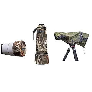 Lensshield Wildlife Gear Combo for Nikon AF-S 200-500mm f5.6 ED VR (Dry Forest Camouflage)