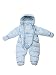 Oceankids Baby Boys Girls Sky Blue Patch Pocket Bubble Down Snowsuit 18-24 Months
