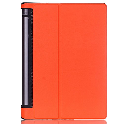 Bestdeal® Hohe Qualität Prämie Ultra Schlank Leicht Smart Cover Tasche Stehe Hülle für Lenovo Yoga Tab 3 YT3-X50F 10.1″ Tablet PC + Displayschutzfolie und Stylus Stift (Orange) - 2